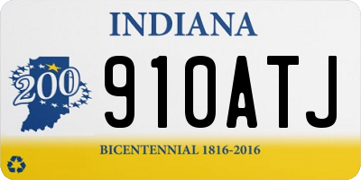IN license plate 910ATJ