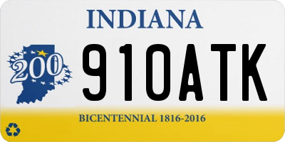 IN license plate 910ATK