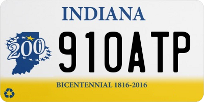 IN license plate 910ATP
