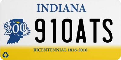 IN license plate 910ATS