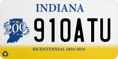 IN license plate 910ATU