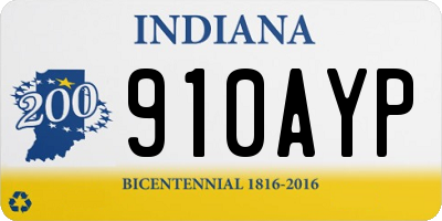 IN license plate 910AYP