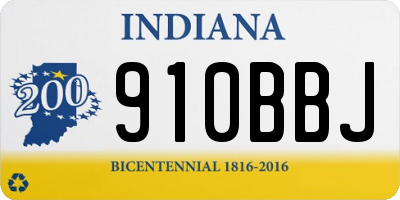 IN license plate 910BBJ