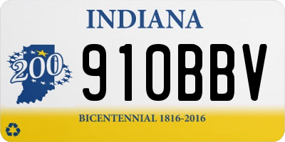 IN license plate 910BBV
