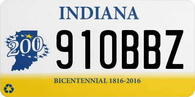 IN license plate 910BBZ