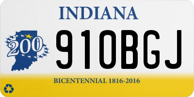 IN license plate 910BGJ