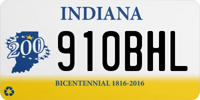 IN license plate 910BHL