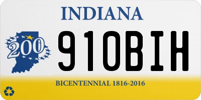 IN license plate 910BIH