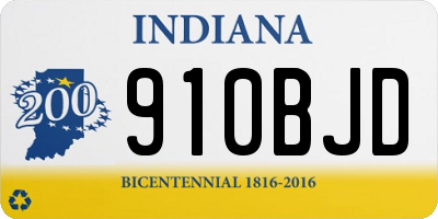 IN license plate 910BJD