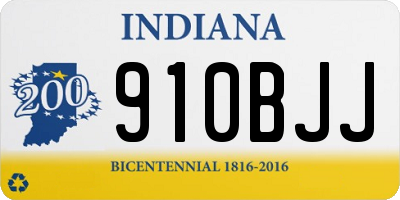 IN license plate 910BJJ