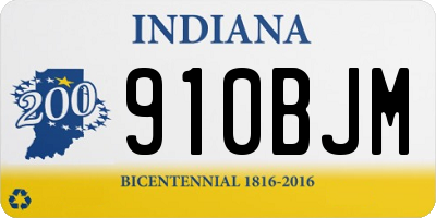 IN license plate 910BJM