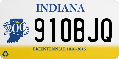 IN license plate 910BJQ
