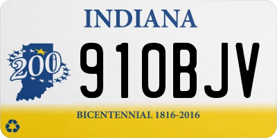 IN license plate 910BJV