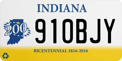 IN license plate 910BJY