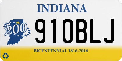 IN license plate 910BLJ