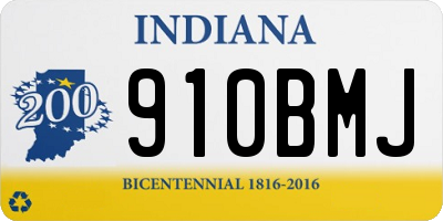 IN license plate 910BMJ