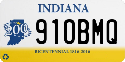 IN license plate 910BMQ