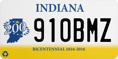 IN license plate 910BMZ