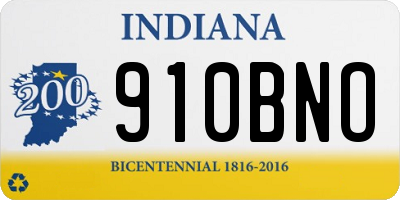IN license plate 910BNO