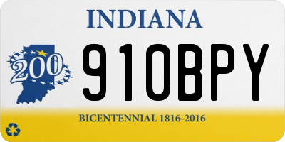 IN license plate 910BPY