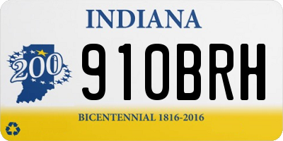 IN license plate 910BRH
