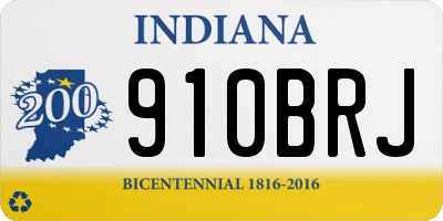 IN license plate 910BRJ
