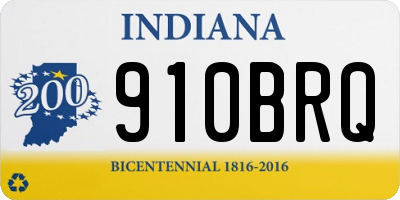 IN license plate 910BRQ