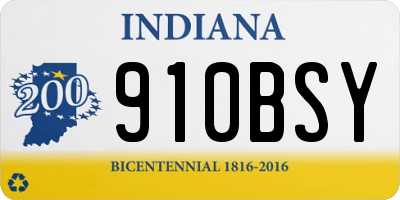 IN license plate 910BSY