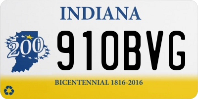 IN license plate 910BVG