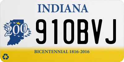 IN license plate 910BVJ