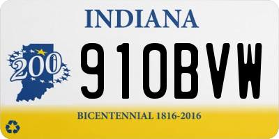 IN license plate 910BVW