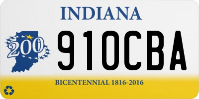 IN license plate 910CBA