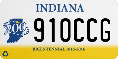 IN license plate 910CCG