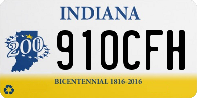 IN license plate 910CFH