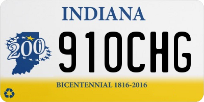 IN license plate 910CHG