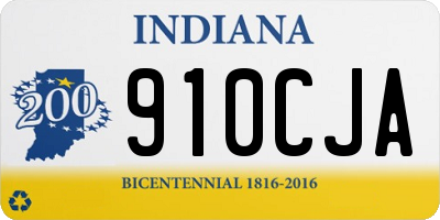 IN license plate 910CJA