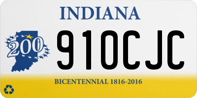 IN license plate 910CJC