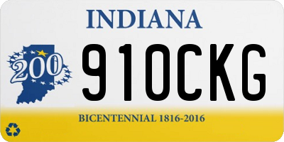 IN license plate 910CKG