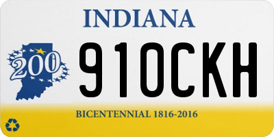 IN license plate 910CKH