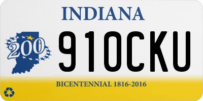 IN license plate 910CKU
