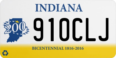 IN license plate 910CLJ