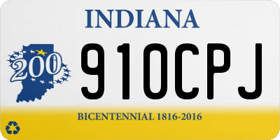 IN license plate 910CPJ
