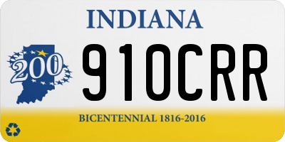 IN license plate 910CRR