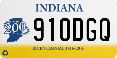 IN license plate 910DGQ