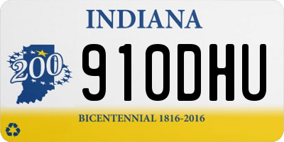 IN license plate 910DHU