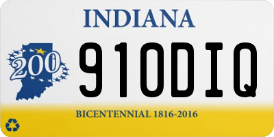 IN license plate 910DIQ