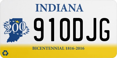IN license plate 910DJG