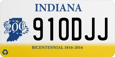 IN license plate 910DJJ