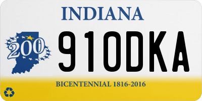 IN license plate 910DKA