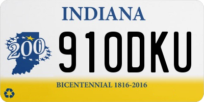 IN license plate 910DKU
